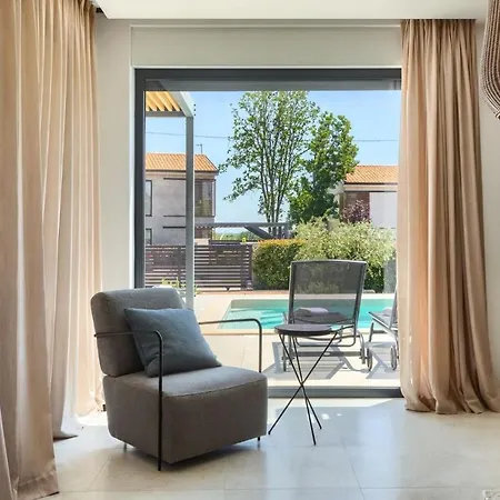 Modern Albona With Pool And Jacuzzi In Porec Villa